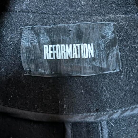 Reformation Double Breasted Blazer Wool Blend - Picture 3 of 3